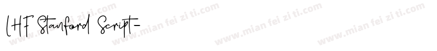 LHF Stanford Script字体转换